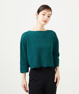 Sybilla (Women)/シビラ ペーパーヤーンジオメトリックプルオーバー