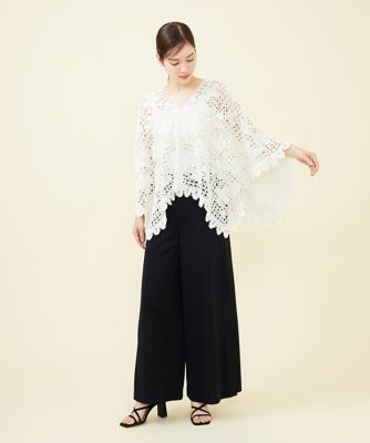 ハンドクロシェットポンチョ