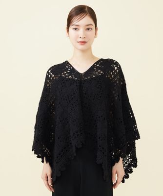 ハンドクロシェットポンチョ