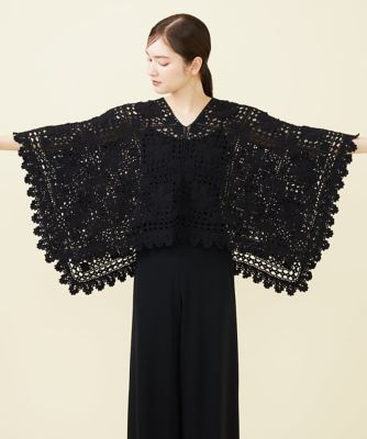 ハンドクロシェットポンチョ