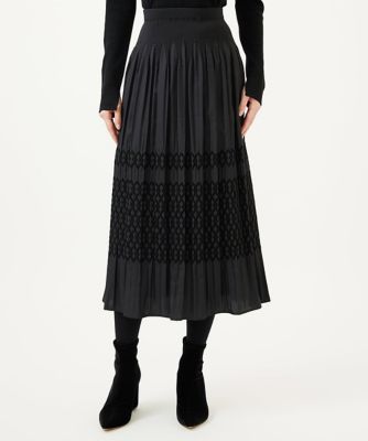 ＜Sybilla (Women)＞モールジャカードシャーリングスカート
