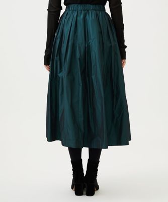 【23AW/新品/2店舗限定/74,000円】シルキータフタスカート 洗える】ブライトタフタ ギャザー スカート（SKWSGS6017