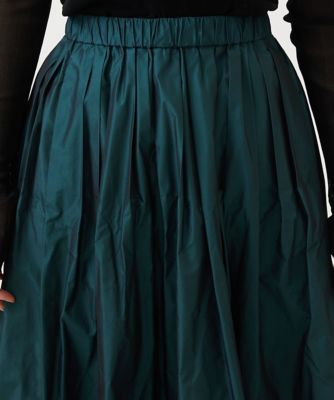 【1回着】リフレクト シャンブレーボリュームタフタスカート 11/L グリーン 1回着】リフレクト シャンブレーボリュームタフタスカート 11/L グリーン