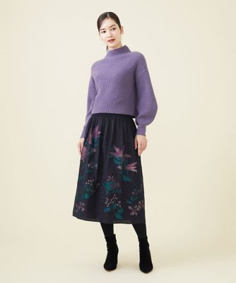 美品✨'24年 現行品 シビラ リリーモチーフジャカードスカート ピンク M リリーモチーフジャカードスカート | Sybilla (Women)/シビラ