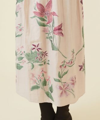 美品✨'24年 現行品 シビラ リリーモチーフジャカードスカート ピンク M リリーモチーフジャカードスカート | Sybilla (Women)/シビラ