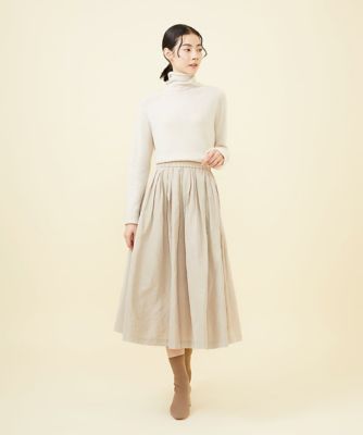 タフタタックギャザースカート