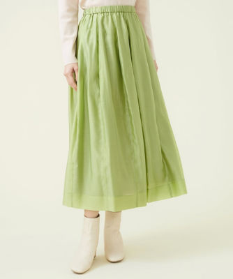 【sybilla】シビラ(L)日本製 総柄 フレア スカート