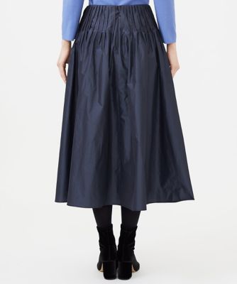 シルキータフタピンタックスカート