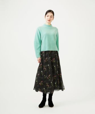 ドットフラワー刺繍スカート | Sybilla (Women)/シビラ | 三越伊勢丹