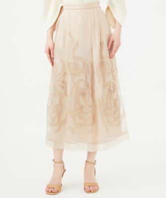 ＜Sybilla (Women)＞シルクオーガンジーローズスカート