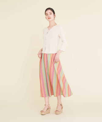 マルチカラーシェブロン刺繍スカートの通販 | 三越伊勢丹オンライン