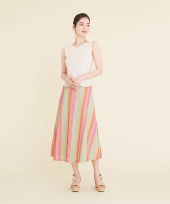 マルチカラーシェブロン刺繍スカート | ファッション・服 | 三越伊勢丹