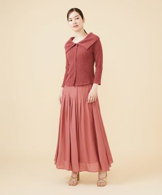 TARA JARMON シルクビーズ刺繍スカート TARA JARMON シルクビーズ刺繍スカート