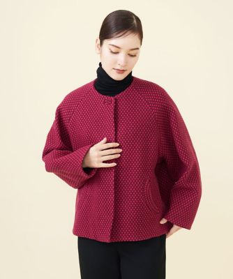 シビラ　Sybilla コート　ツィードコート　size40 クロスツイードショートコート | Sybilla (Women)/シビラ | 三越