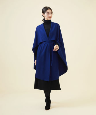 ＜Sybilla (Women)＞【ＷＩＮＴＥＲ　ＢＬＵＥ】ケープ付きジレ