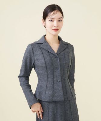 ＜Sybilla (Women)＞ピンタックラインウールジャケット