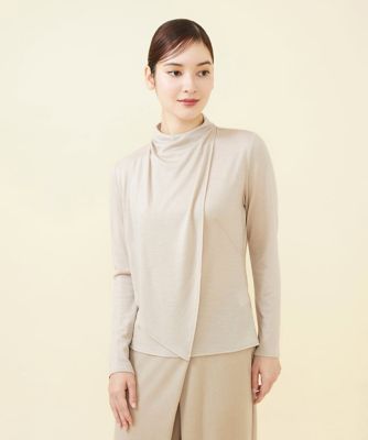 SUKALA】アシンメトリードレープTee SUKALA】アシンメトリーメッシュトップス(Mサイズ コーラル