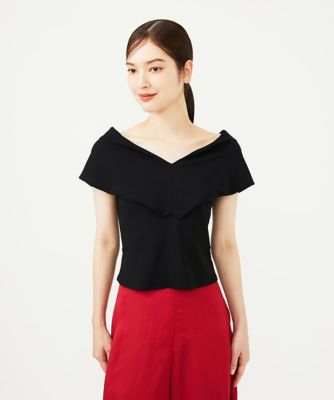 ＜Sybilla (Women)＞ワイドカラーＶネックカットソー
