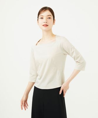 Sybilla (Women)/シビラ スクエアネックカットソー ベージュ82 トップス【三越伊勢丹/公式】