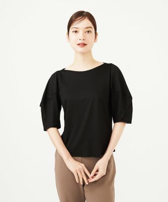 ジオメトリックショートスリーブトップス ジオメトリックスリーブカットソー | Sybilla (Women)/シビラ