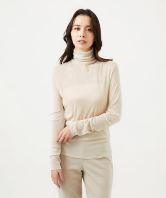 Sybilla (Women)/シビラ シルクチュールシアータートル 82ベージュ トップス【三越伊勢丹/公式】
