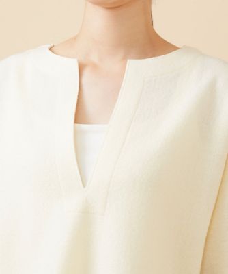 【Ｐｕｒｅ】パイルジャージーＶカットネックカットソー