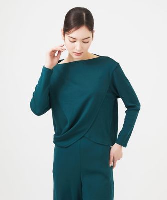 Sybilla (Women)/シビラ オーガニックコットンドレープカットソー