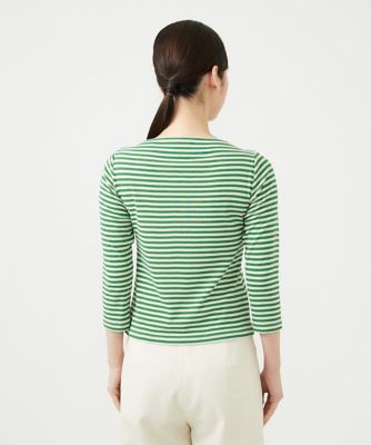 ボーダーカットソー tsuki.s ボーダー七分袖Tシャツ - 〈O2〉BETTER THAN ONE - ほぼ日刊