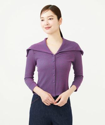 値下げ セール☆極美品 エトロ 洗練 プレシャス 春 シルク 美人 カーディガン チェックジャカードカーディガン | Sybilla (Women)/シビラ | 三越