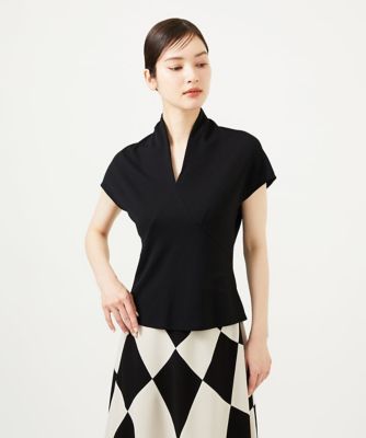 ＜Sybilla (Women)＞Ｖネック梨地カットソー