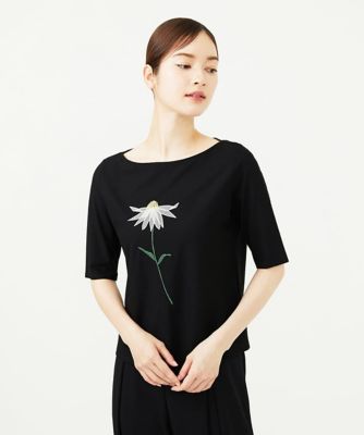 Sybilla (Women)/シビラ フラワーアップリケカットソー ブラック94 トップス【三越伊勢丹/公式】