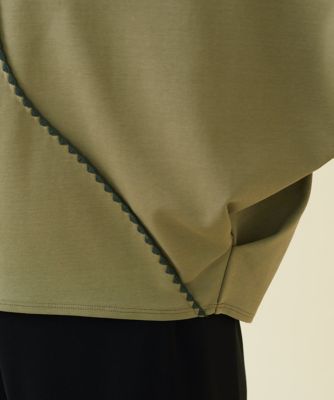 ステッチ入りオフボディーカットソー