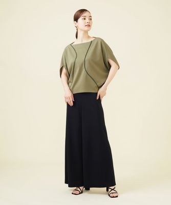 ステッチ入りオフボディーカットソー