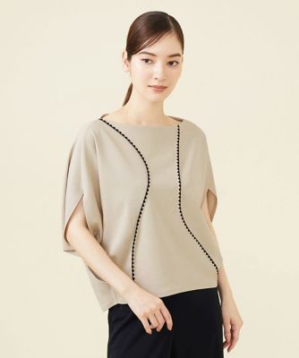ステッチ入りオフボディーカットソー