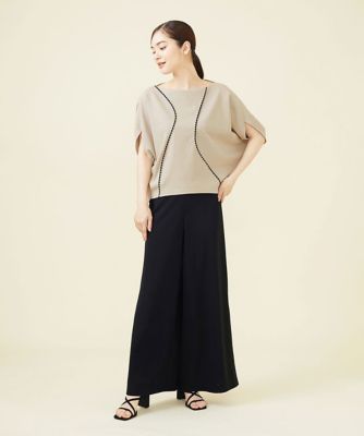 ステッチ入りオフボディーカットソー