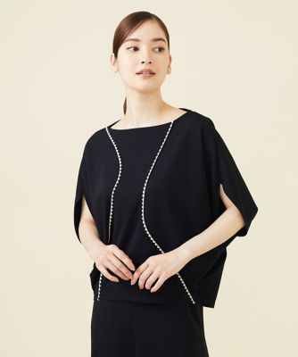 ステッチ入りオフボディーカットソー