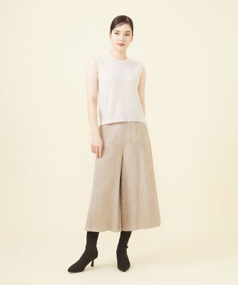 モールツイードキュロットパンツ