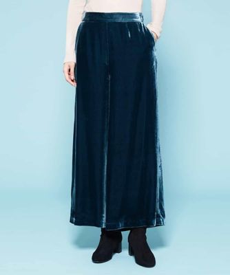 ＜Sybilla (Women)＞ベルベットレーヨンワイドパンツ