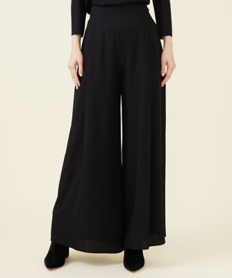 blue＆black】フロントタックワイドパンツ | Sybilla (Women 