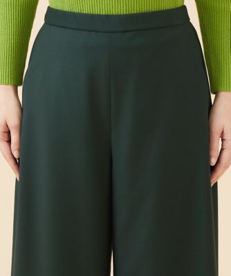 ツイルギャバジンストレッチワイドパンツ