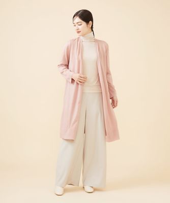 ツイルギャバジンストレッチワイドパンツ