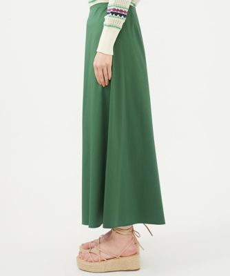 コットンサテンフレアパンツ