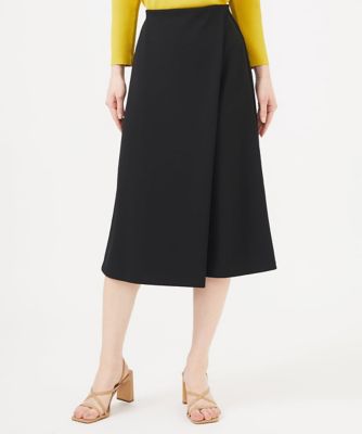 Plantation ストライプキュロット ベージュ ラップデザインキュロットパンツ | Sybilla (Women)/シビラ