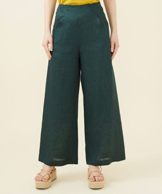 ＜Sybilla (Women)＞平織りリネンワイドパンツ
