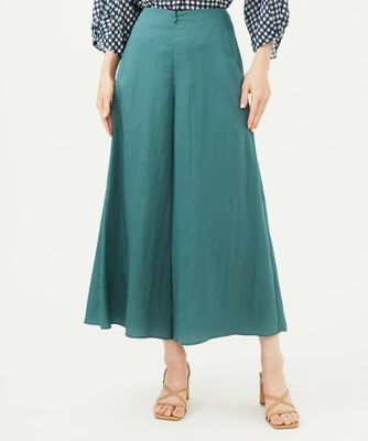 美品✨Sybilla シビラ　バルーン パンツ　ニット　グリーン　Mサイズ スカート風フレアパンツ | Sybilla (Women)/シビラ | 三越伊勢丹