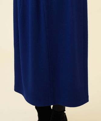 【ＷＩＮＴＥＲ　ＢＬＵＥ】ソリッドカラーブロックドレス