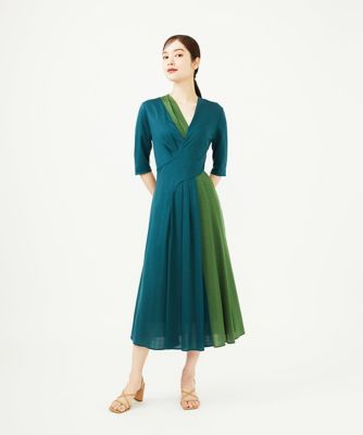 アシンメトリーバイカラードレス | Sybilla (Women)/シビラ
