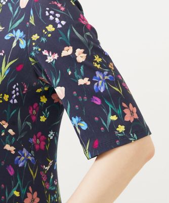 フラワーガーデンプリントジャージードレス | Sybilla (Women)/シビラ