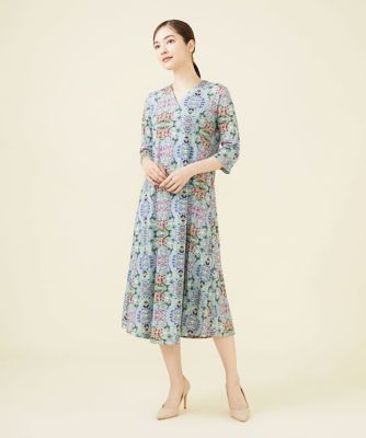 カレイドスコーププリントドレス
