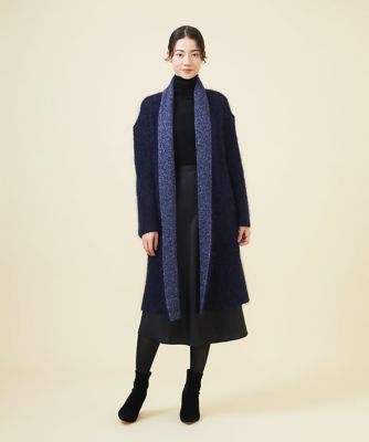 【ＷＩＮＴＥＲ　ＢＬＵＥ】モヘヤラメロングカーディガン